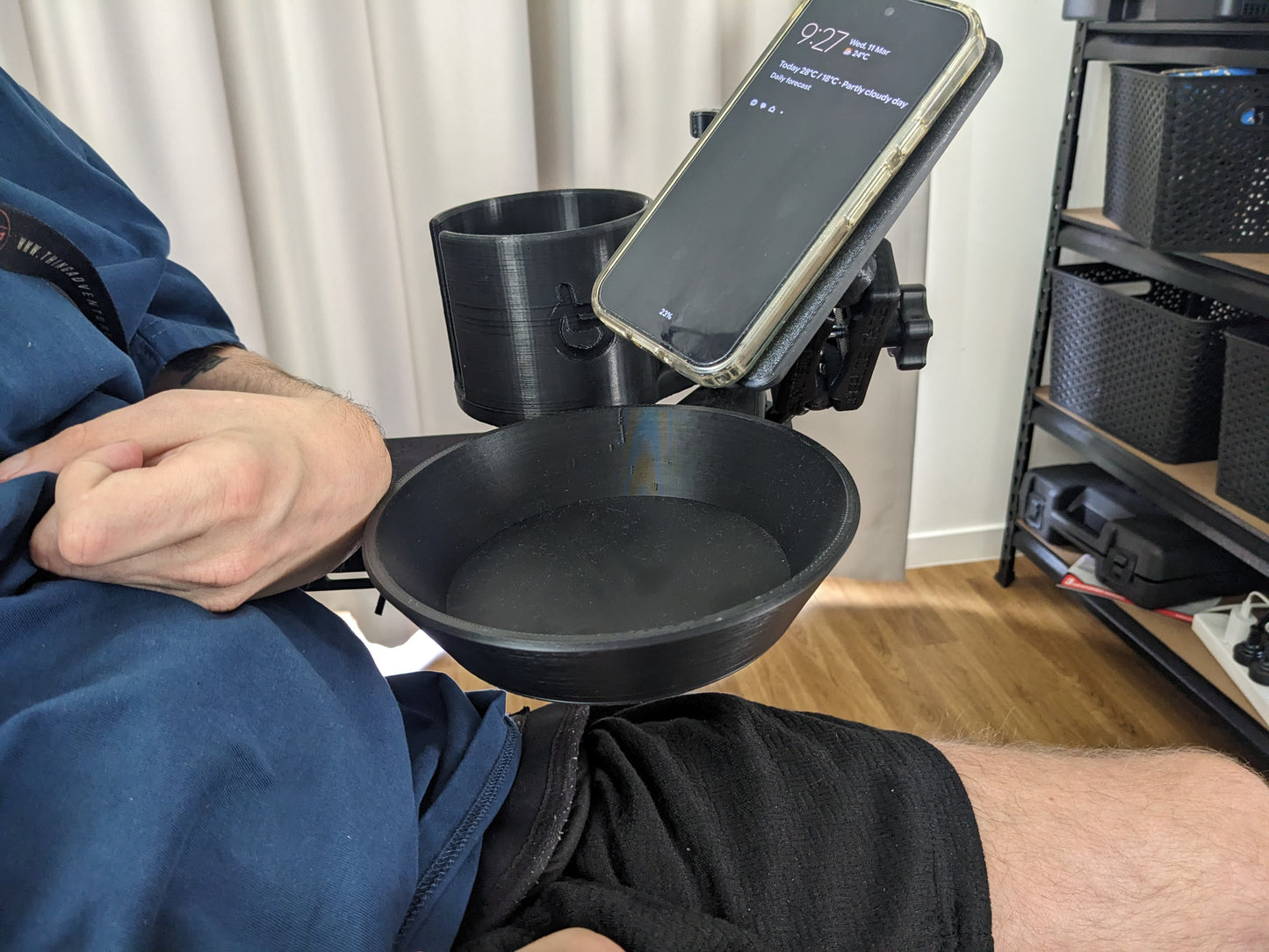 Bundle: Wheelie Mods Phone Mount, Bowl Holder and Cup Holder