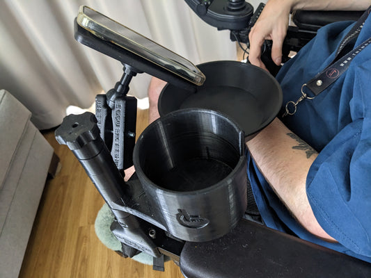 Bundle: Wheelie Mods Phone Mount, Bowl Holder and Cup Holder